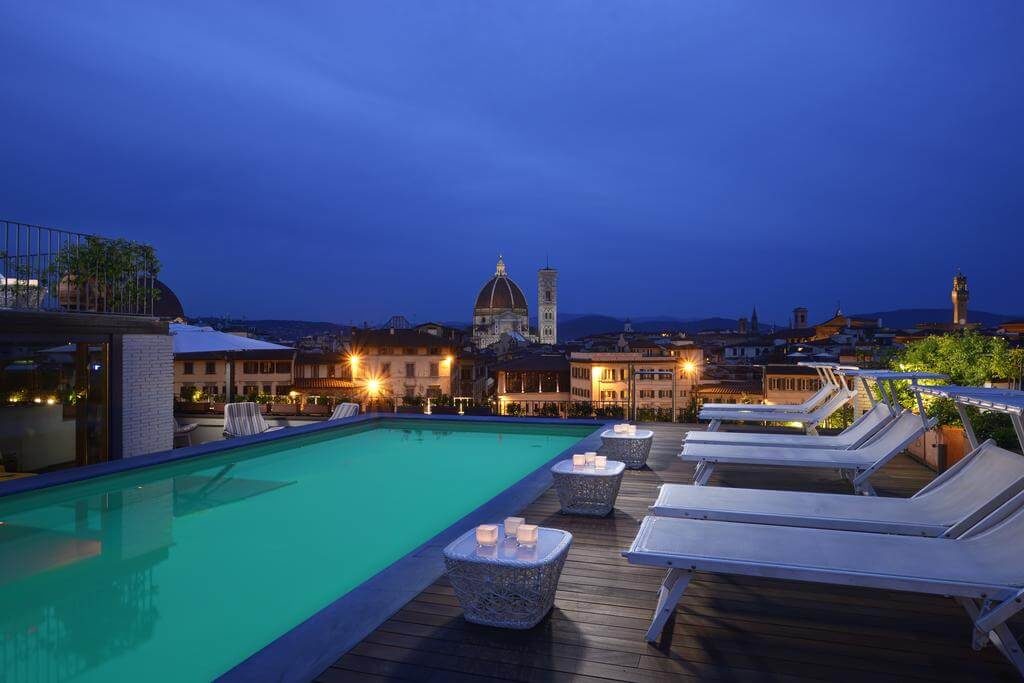 Hotel Minerva Terrasse Soirée Florence