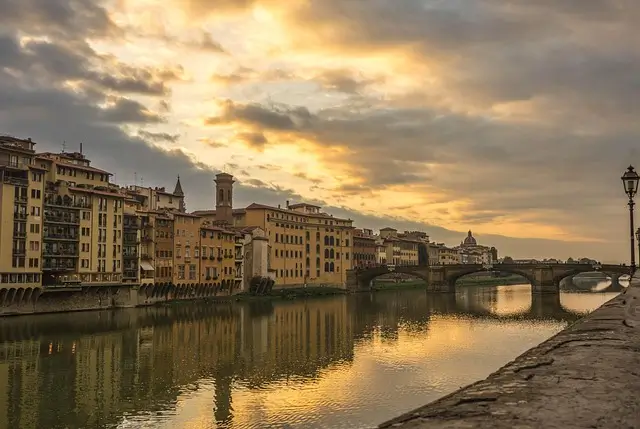 Coucher de soleil Ponte Vecchio