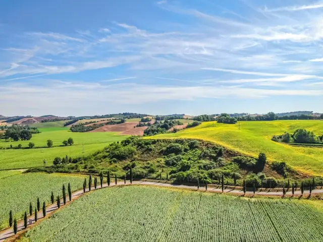 Vue emblematique de Toscane